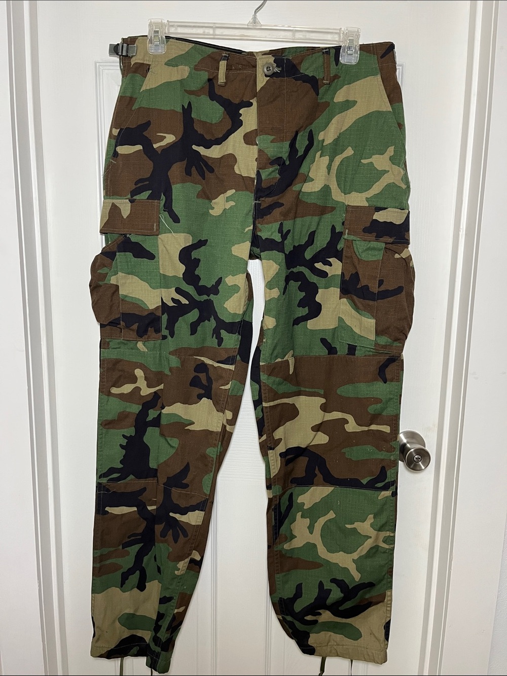 U.S. Army Woodland Camo Cargo Pants - Green, Brown, Black, Tan